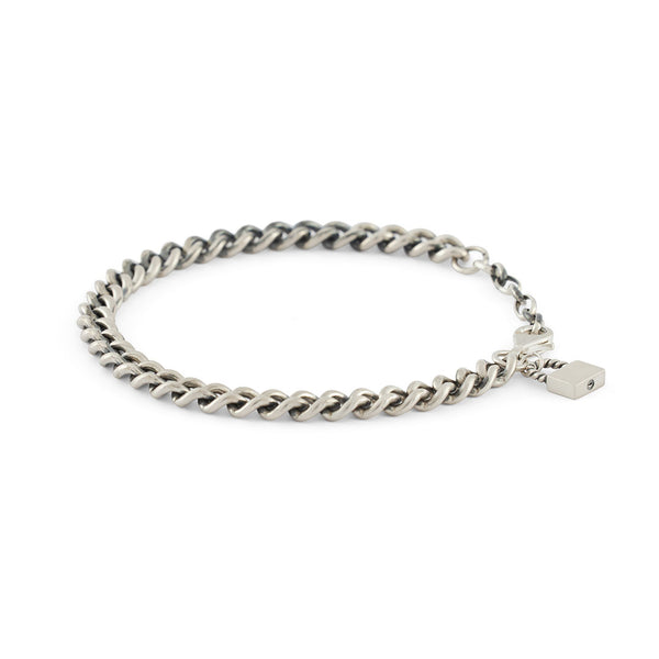 serge denimes Silver Padlock Bracelet