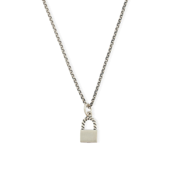 serge denimes Silver Padlock Necklace