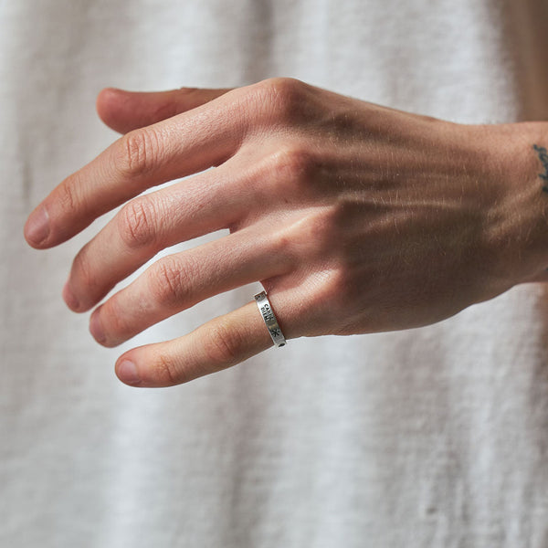 Serge Denimes Silver Patriot Ring