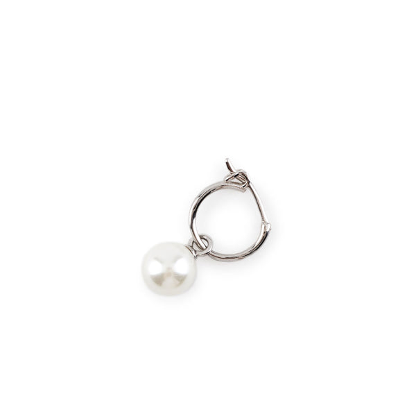 Serge Denimes Silver Pearl Drop Earring