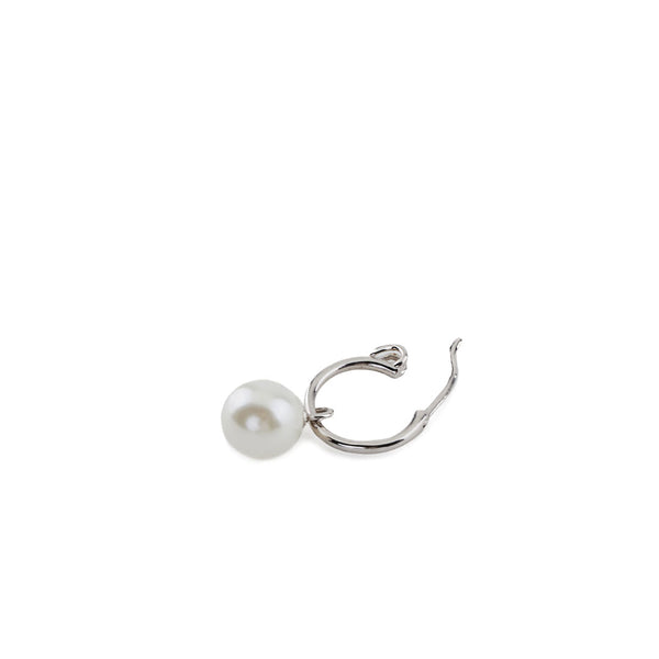 Serge Denimes Silver Pearl Drop Earring