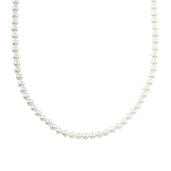 serge denimes Silver Pearl Necklace