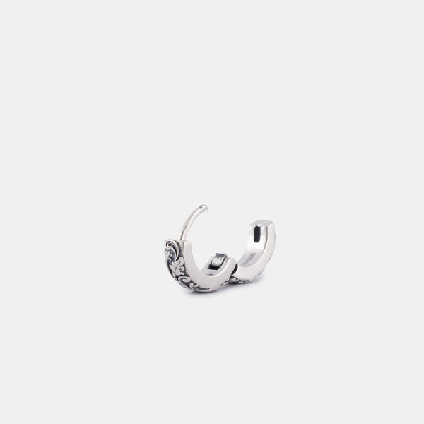 Serge Denimes Silver Pergola Hoop Earring