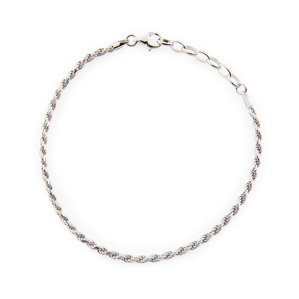 Serge Denimes Silver Rope Bracelet