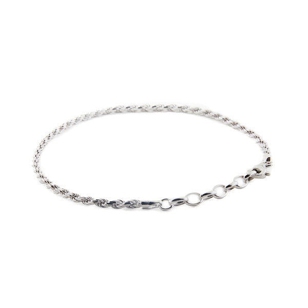 Serge Denimes Silver Rope Bracelet
