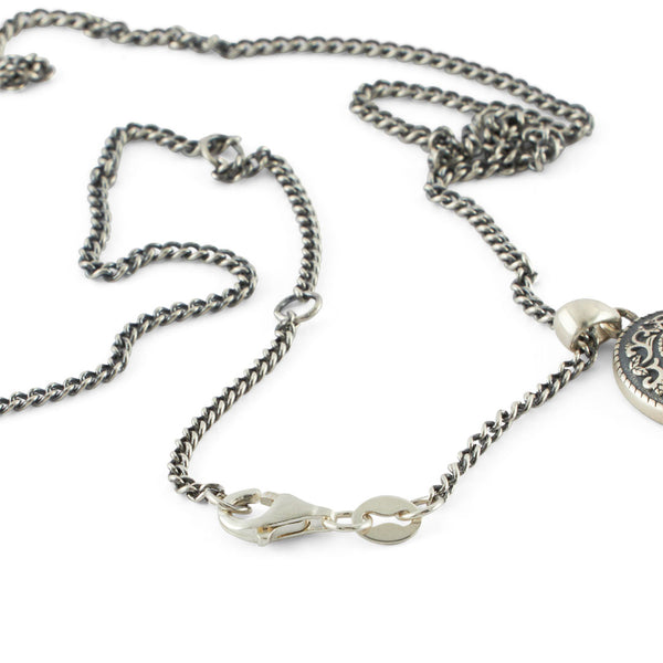 Serge Denimes Silver Saloon Necklace