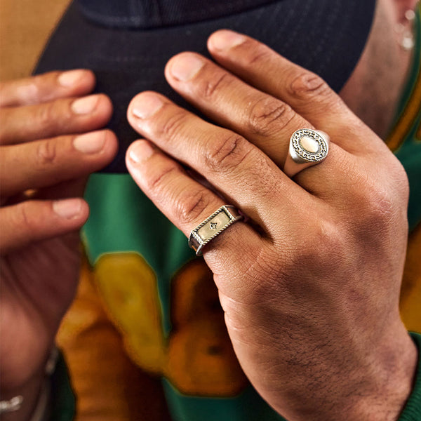 Serge Denimes Silver Saloon Ring