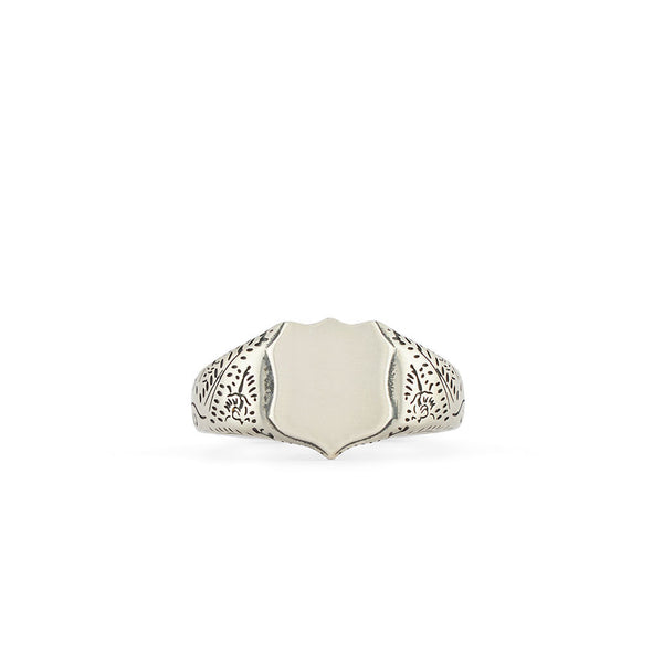 serge denimes Silver Shield Ring