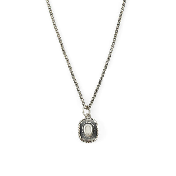 serge denimes Silver Stetson Necklace