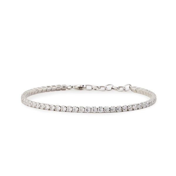 serge denimes Silver Tennis Chain Bracelet
