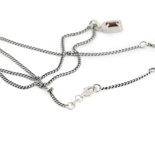 Serge Denimes Silver Tigers Eye Blush Necklace