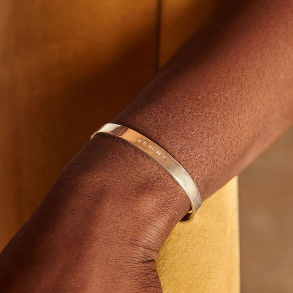 Serge Denimes Silver Traditional Hallmark Cuff