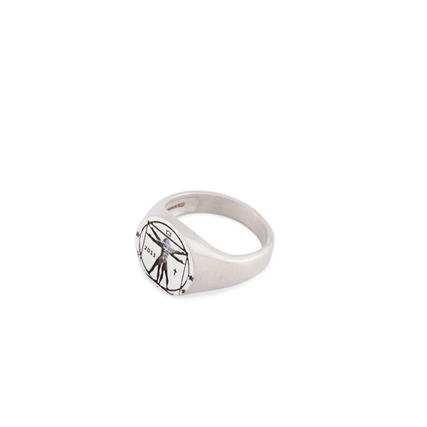 Serge Denimes Silver Vitruvian Ring