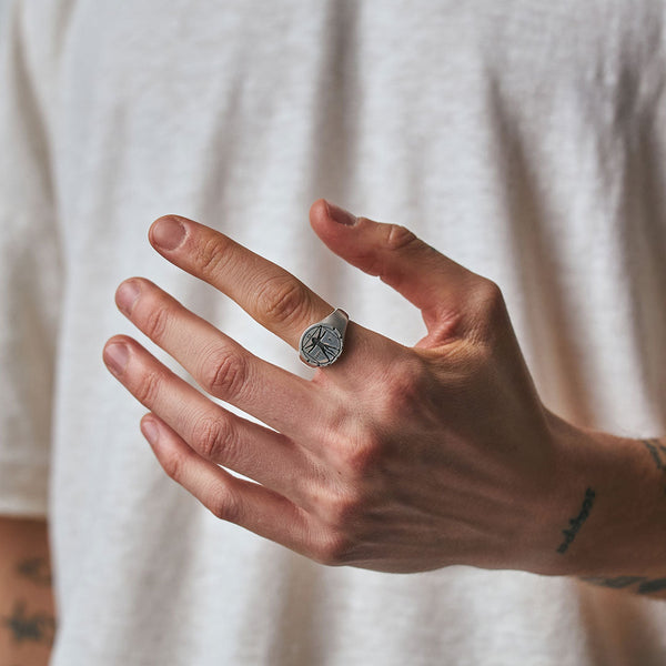 Serge Denimes Silver Vitruvian Ring