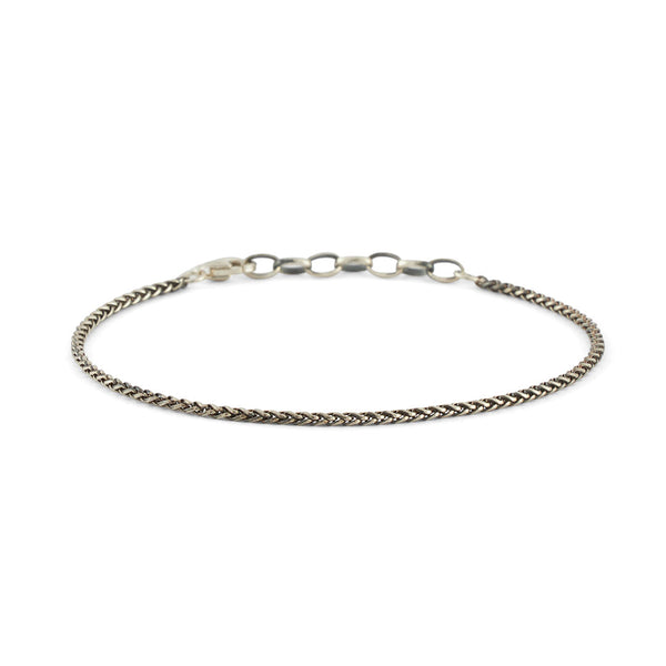 serge denimes Silver Wheat Chain Bracelet