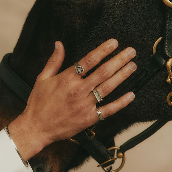 Serge Denimes Silver Wild West Ring