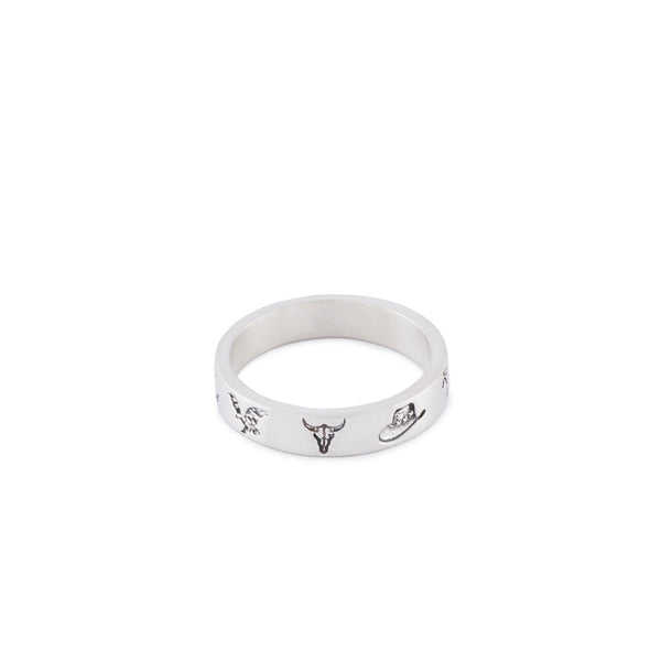 serge denimes Silver Wild West Ring