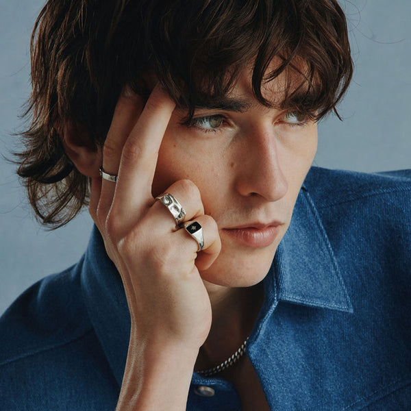 Serge Denimes Silver Zeus Ring