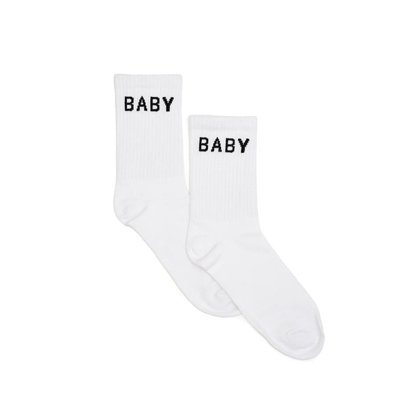 Serge Denimes White Yeah Baby Socks