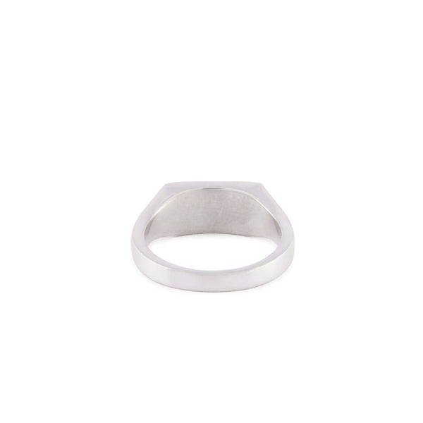 Serge Denimes Silver Mother Of Pearl Rectangle Ring
