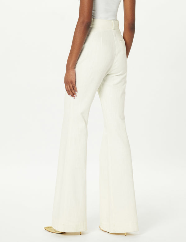 Sergio Hudson High Waist Boot Cut Trouser Light Weight Denim