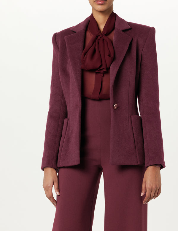 Sergio Hudson 12 Dart Short Coat Blazer