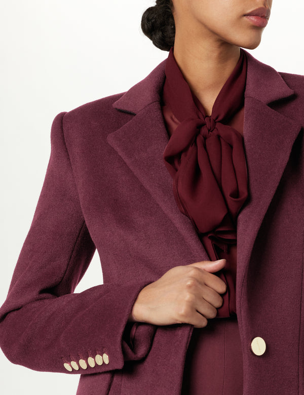 Sergio Hudson 12 Dart Short Coat Blazer