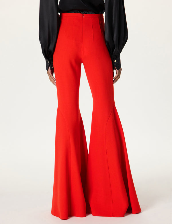 Sergio Hudson Bell Bottom Pant (Scarlet)