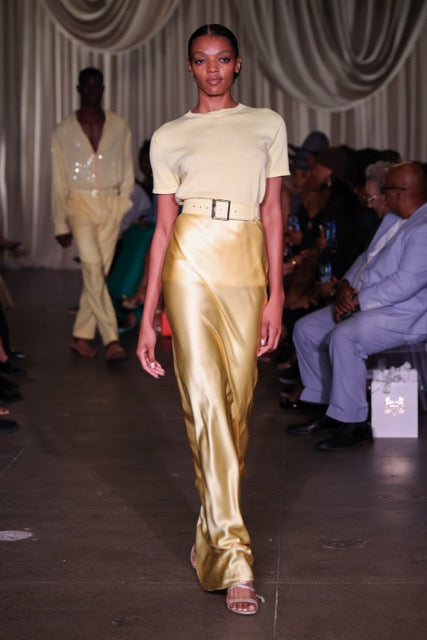 Sergio Hudson Bias Evening Skirt