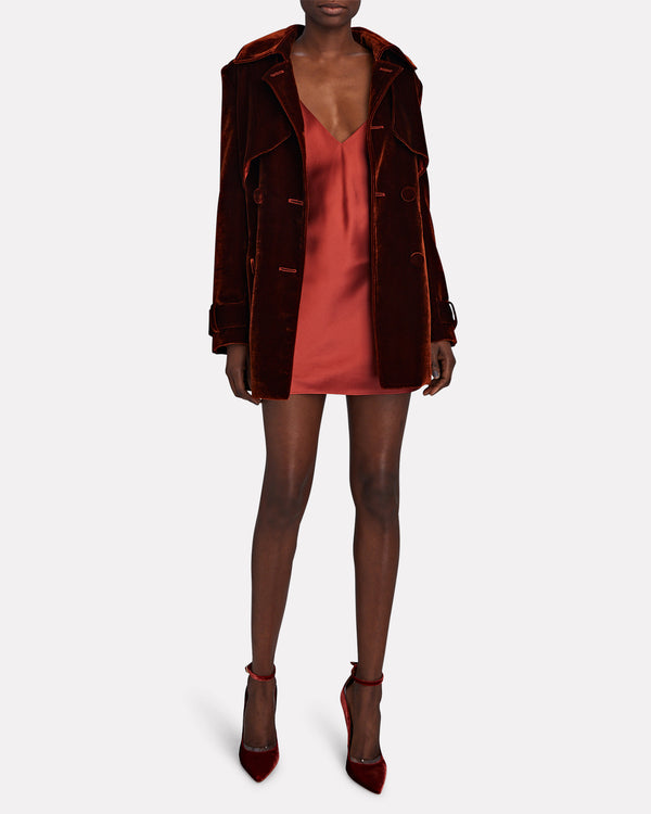 Sergio Hudson Bias Mini Slip Dress