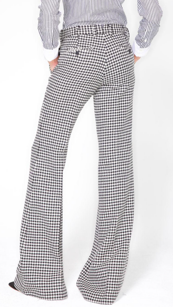 Sergio Hudson BOOTLEG HOUNDSTOOTH PANT