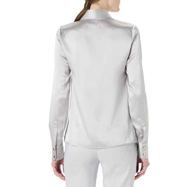 Sergio Hudson Button Front Body Blouse