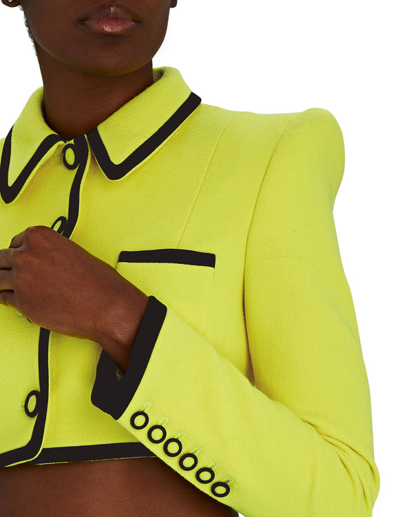 Sergio Hudson Cropped Frame Jacket