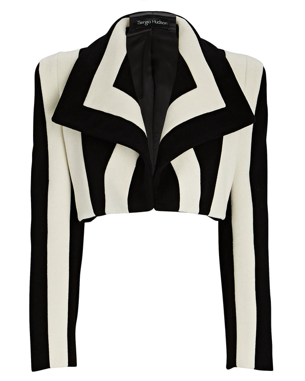 sergio hudson Cropped Seam Coat