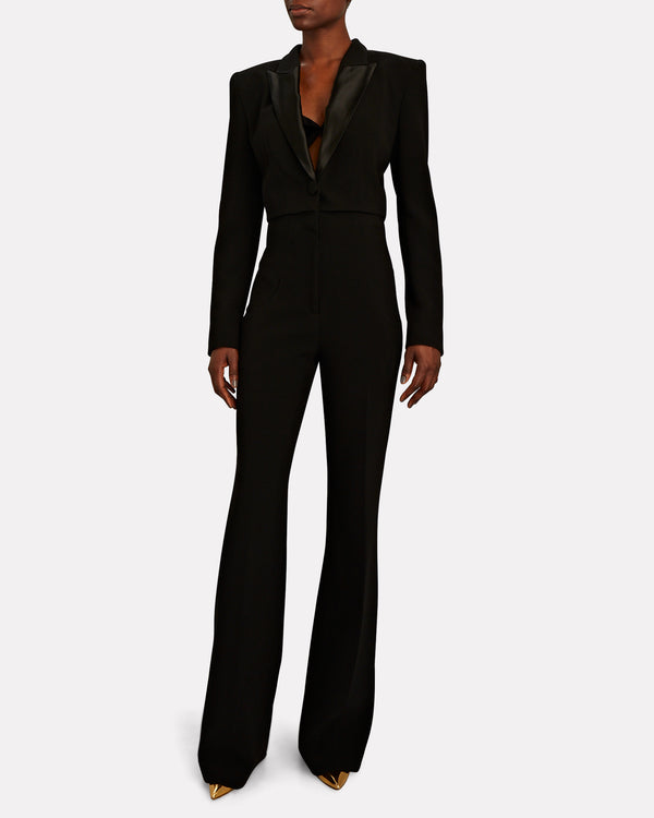Sergio Hudson Cropped Tuxedo Blazer