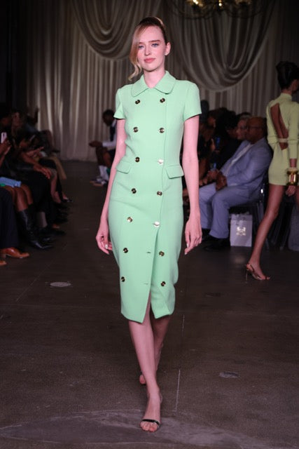 Sergio Hudson DB Button Up Midi Dress