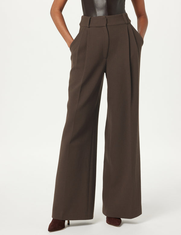 Sergio Hudson Deep Pleated Pant