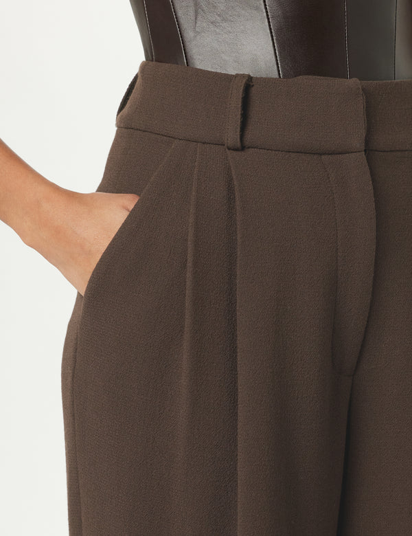 Sergio Hudson Deep Pleated Pant