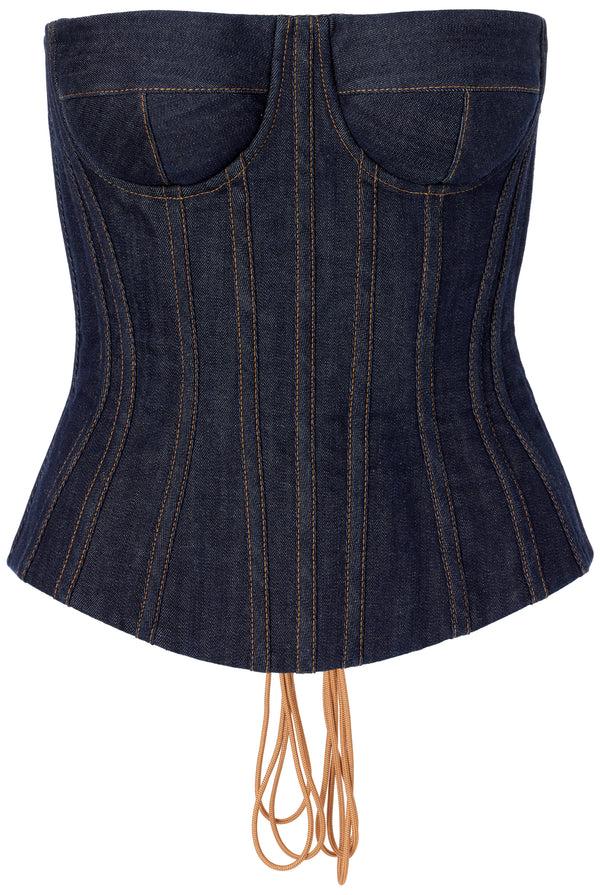 sergio hudson Denim Corset