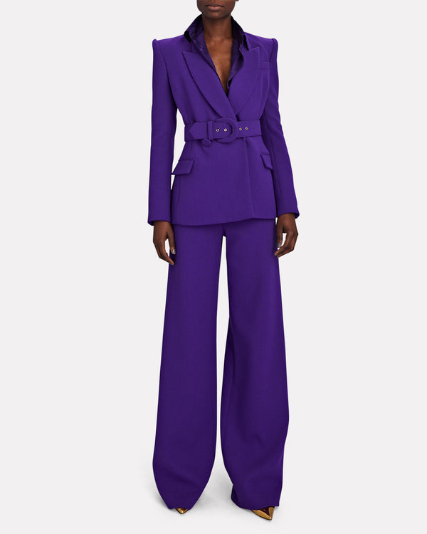 Sergio Hudson Double Breasted Belted Blazer