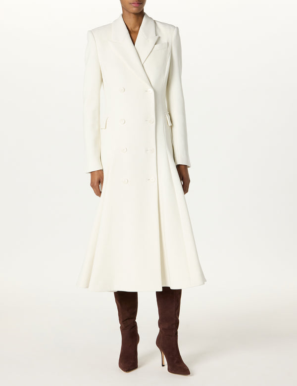 Sergio Hudson Double Breasted Coat Dress