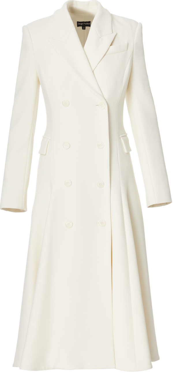 sergio hudson Double Breasted Coat Dress
