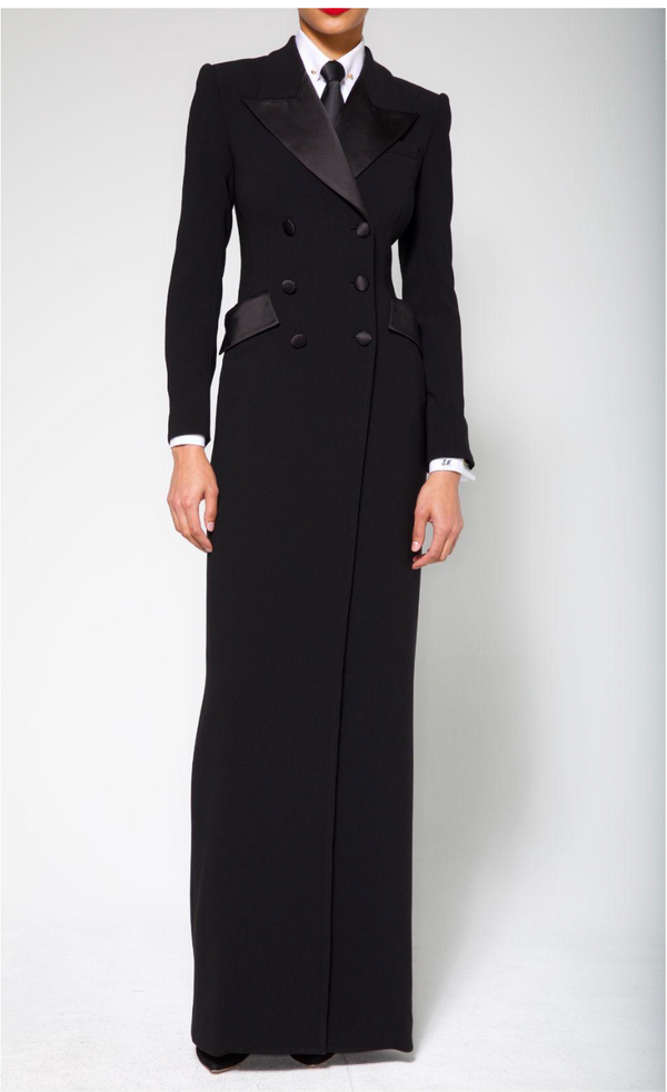 sergio hudson Double BREASTED TUXEDO GOWN