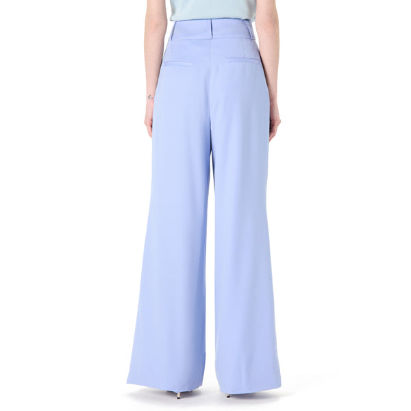 Sergio Hudson Double Pleat Wide Leg Pant (Blush)