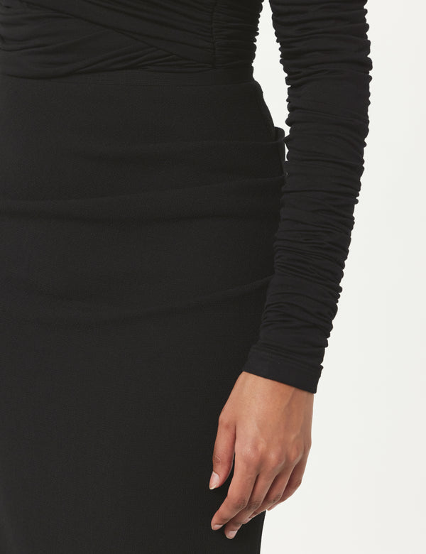 Sergio Hudson Draped Maxi Skirt