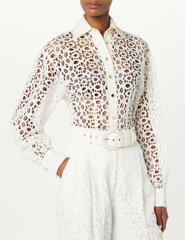 Sergio Hudson Drop Shoulder Button Up