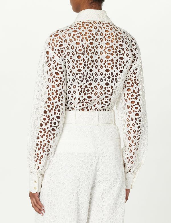 Sergio Hudson Drop Shoulder Button Up