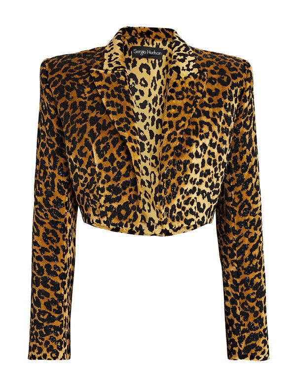 sergio hudson Embellished Cropped Blazer