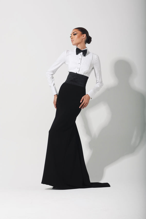 Sergio Hudson Evening Skirt W/ Cummerbund