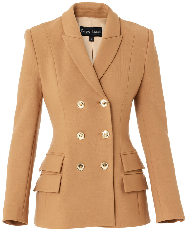 sergio hudson Fitted DB and Flap Jacket